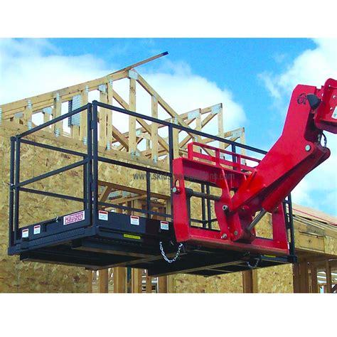 skid steer platform|safety work platforms for forklifts.